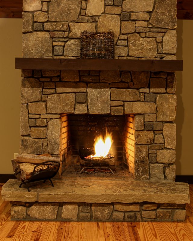Stone Fireplace